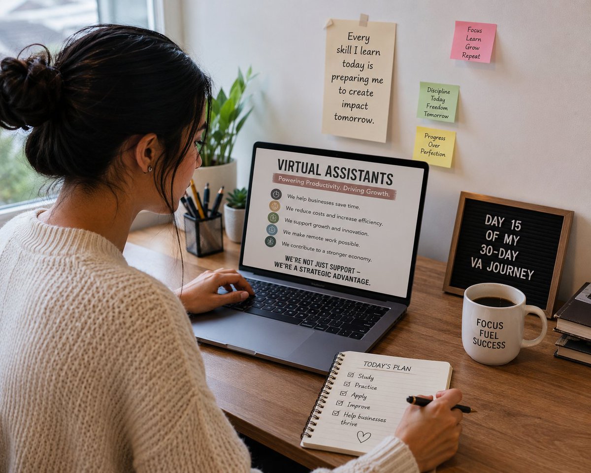 eden_igaga's tweet photo. The More we Learn, the There Is to Learn.

I used to think becoming a Virtual Assistant was just about learning a few tools.
Now I know it's about becoming someone businesses can trust to solve problems, stay organized, and create value.
#30DaysOfTech #LearningwithTs https://t.co/t7E40370vh