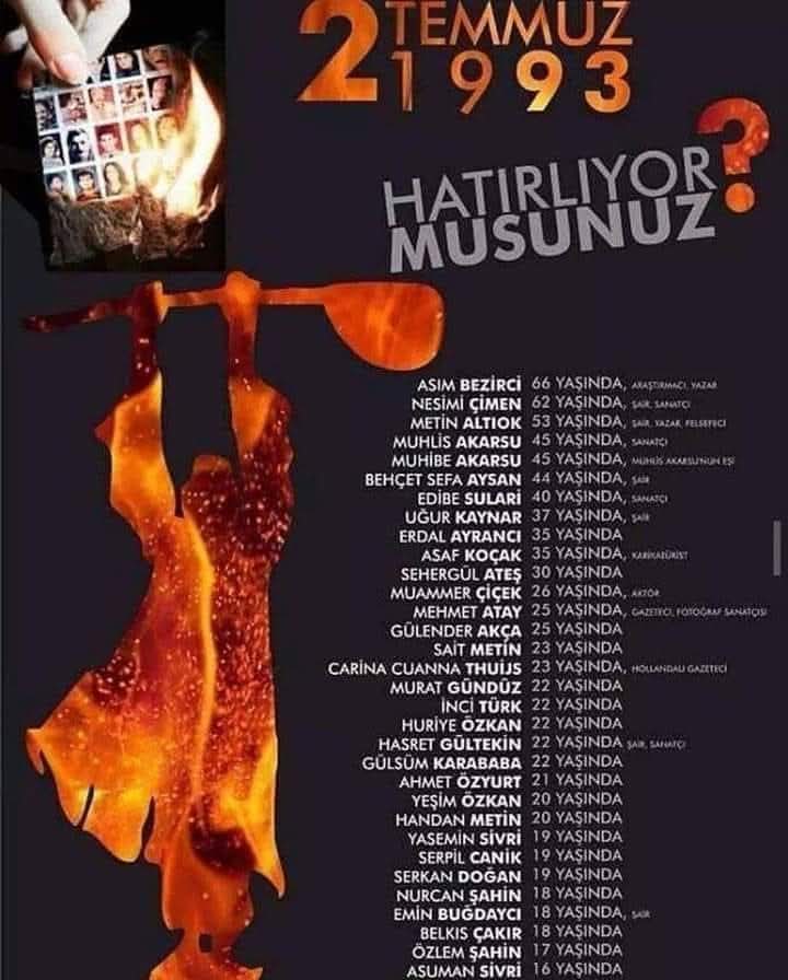 3344Deniz's tweet photo. Anılarına Saygıyla ❤️💙 
#SivasKatliamınıUnutma https://t.co/3SduJBX8PZ