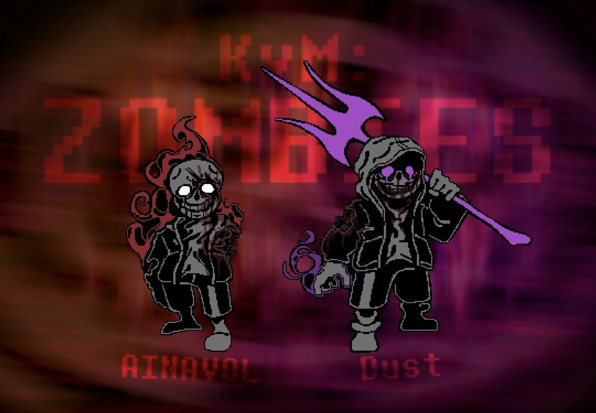C98318Cart's tweet photo. K.v.M: ZOMBIES (Ainavol and Dust/Murder sprites)

#undertaleAU #UNDERTALE https://t.co/ka4DErmY79