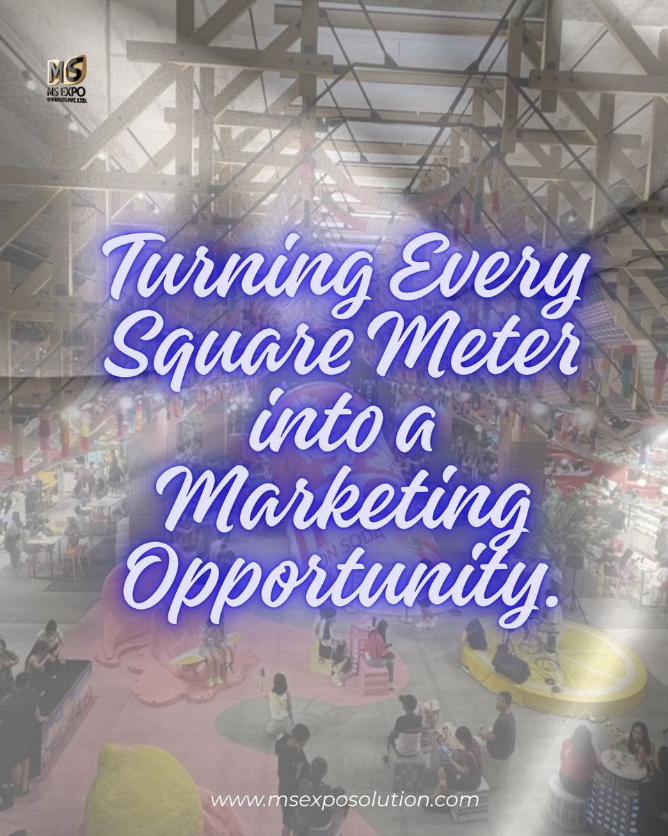msexposolution's tweet photo. Turn every square meter into a powerful marketing opportunity with exhibition spaces designed to attract, engage, and leave a lasting impression. That's the MS Expo Solutions Pvt Ltd advantage.
#MSExpoSolutions #BoothDesign #ExhibitionExperts #BrandExperience #MarketingOpportunity #TradeShowSuccess #ExpoSolutions #CreativeExhibitions #GlobalExhibitions #BusinessGrowth