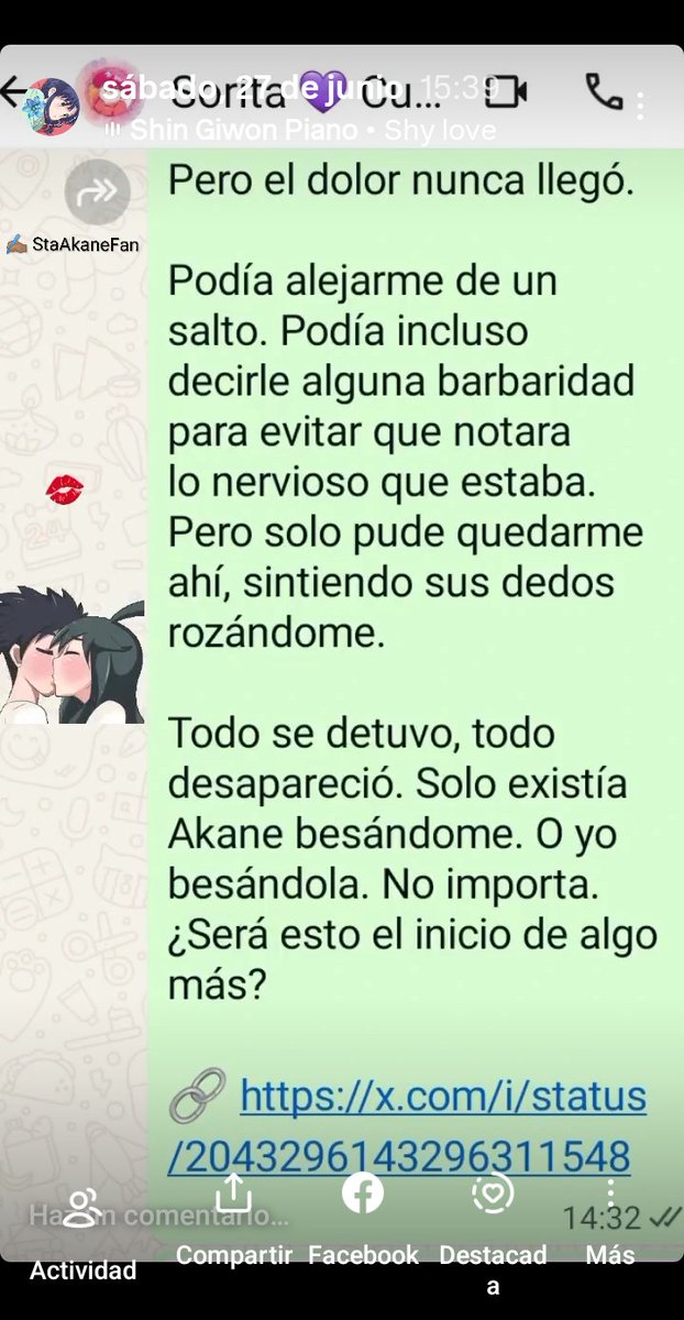 StaAkaneFan's tweet photo. 👀❕ Hay quienes solo nos quedamos en «drama» y «Akane 🪦»…
😳❔🥺😶‍🌫️

🧚🏾‍♀️Inspirada en:
🎨 @eriseros7
❤️ #Ranma
💙 #Akane

✍🏽 #FanartFic
💌 #ChatBFF
💔 #TragicEnding

1/2 ⏭️ https://t.co/uTAOyw4xtC