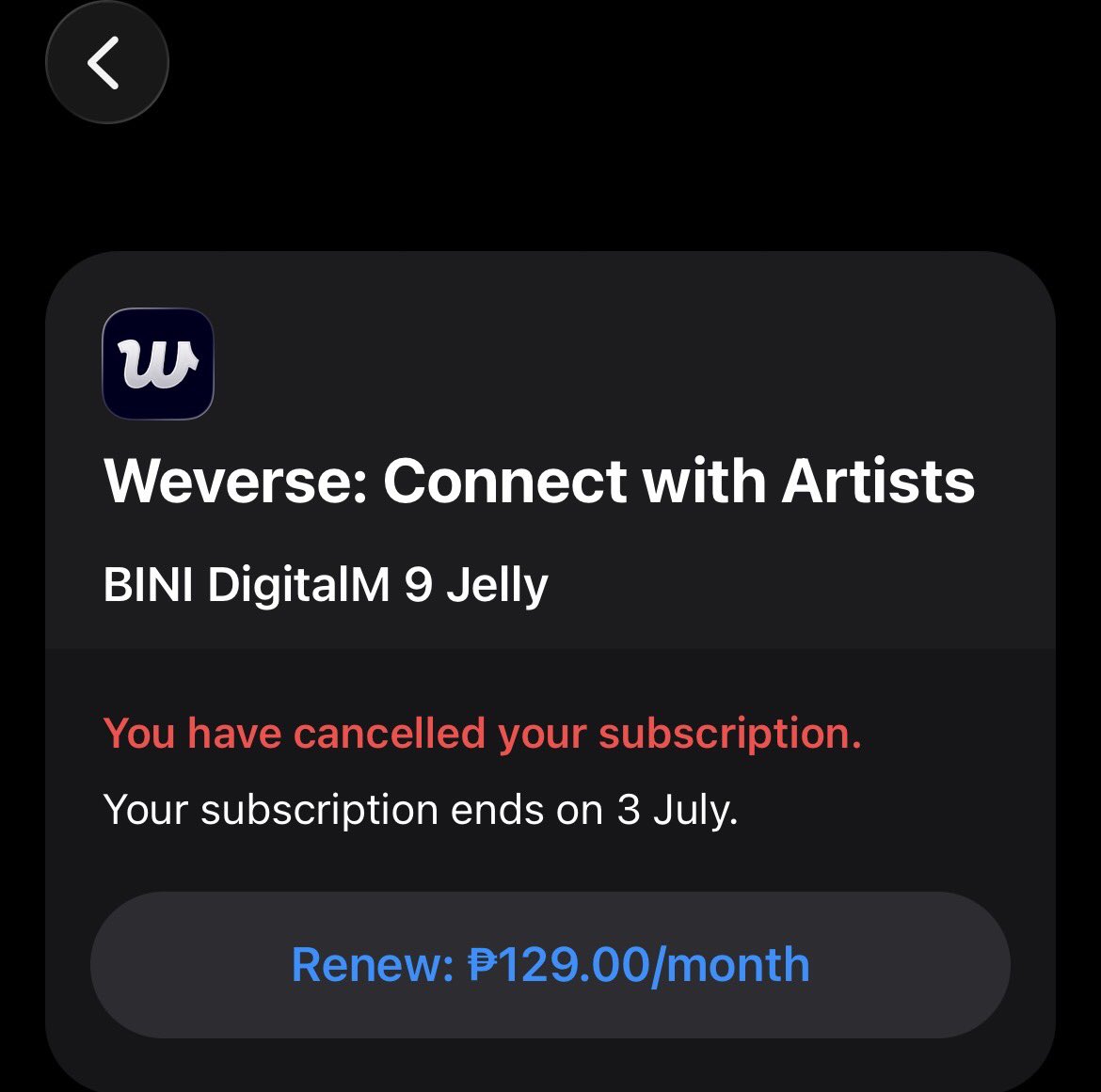 L0ne_her0's tweet photo. Sorry but not this time. We only deserved what we tolerate, me/we as fan and you as artists. 

✅ Blooms membership discontinued. 

✅ Digital membership auto-renewal stopped (will be discontinued too after expiration) https://t.co/AT3yFlsIny