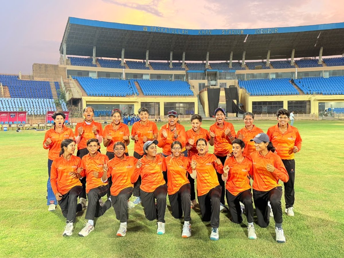 CricketRaj's tweet photo. Senior women state champion SIKAR 🏆.This victory is a testament to the unwavering dedication, resilience and brilliance of our champions. 🏏🏆
.
.
.
#srwomenstatechampion #sikar #rca #champions #winners https://t.co/EHiD4TevyD