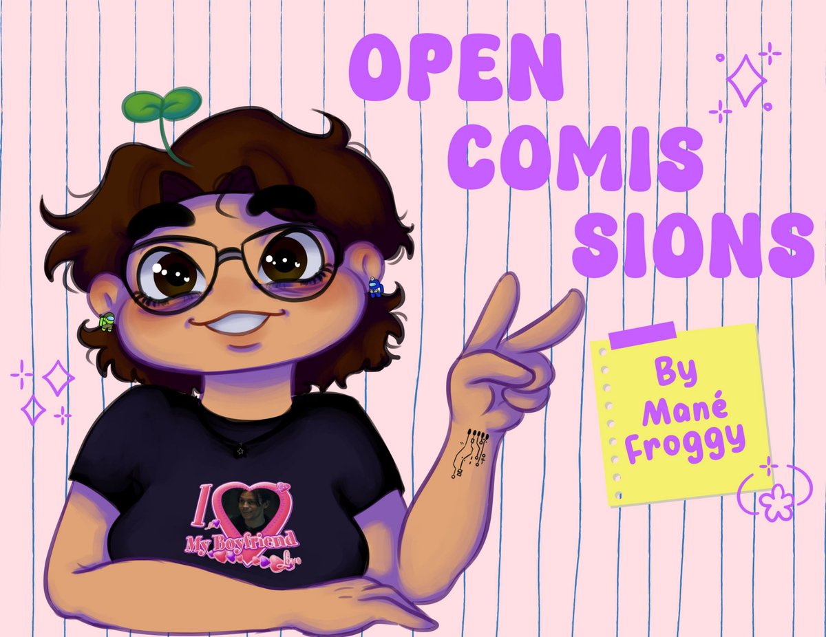 ManesaurioFrog's tweet photo. Holiiiis, por fin pude actualizar mi tabla de comisiones, estaba harto de ver los dibujos de la anterior, todos feos y chafas jaksja 

Les agradecería muchísimo si me apoyan con alguna comisioncita o compartiendo sisi plis tenkiu? 

Gracias los tqm💖 https://t.co/hlWxdMyJKZ
