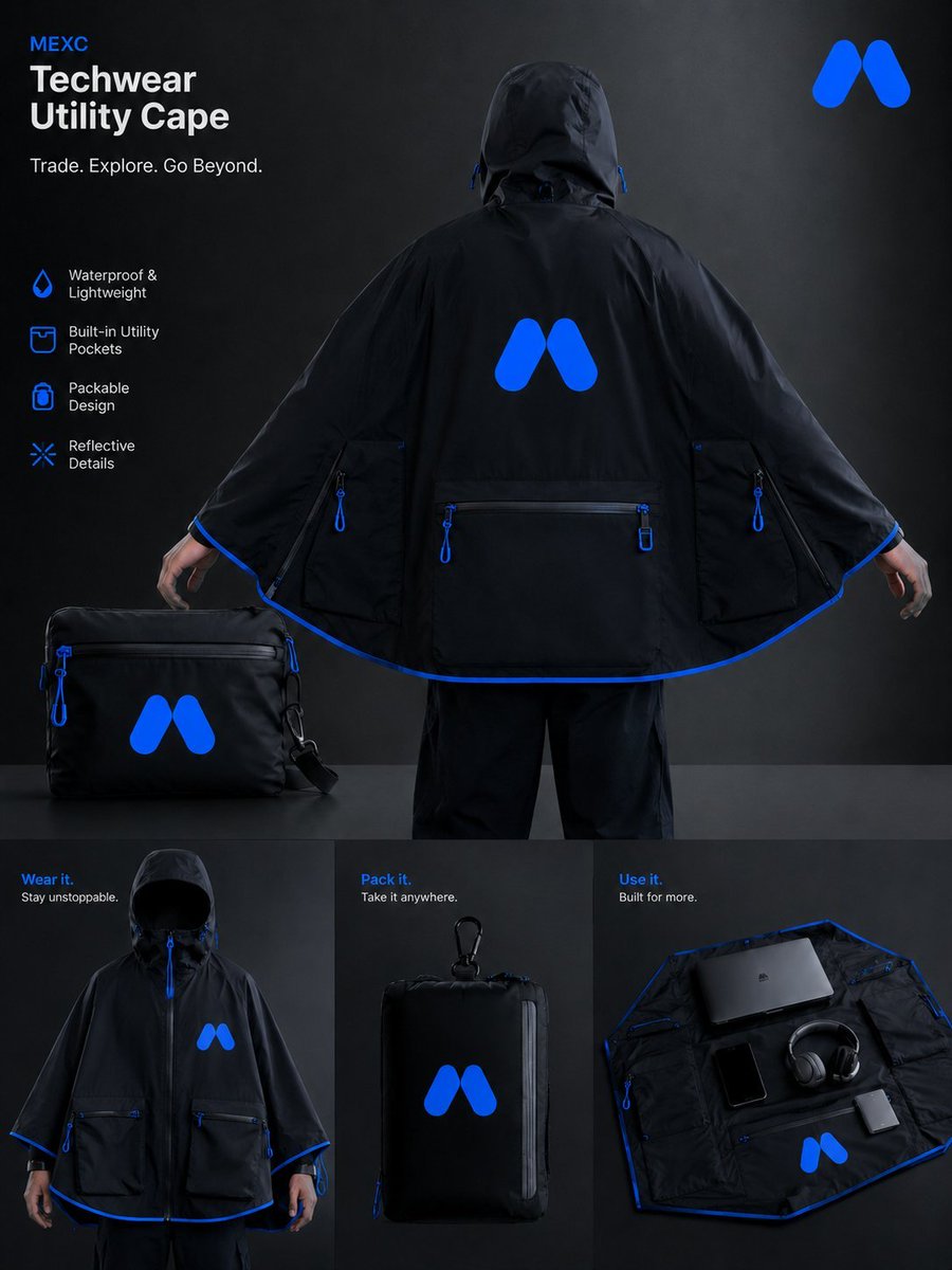 sojib1005's tweet photo. @Alpha_MEXC Trade Explore Go Beyond infinity ♾️ 
"Waterproof Techwear Utility Cape".

Rain?🌧️⛈️
- No problem when you are with #MEXC
@sksojun7
@Leo4735
@Sakil109 

UID:  60862548 https://t.co/JpS4eCQ0ar