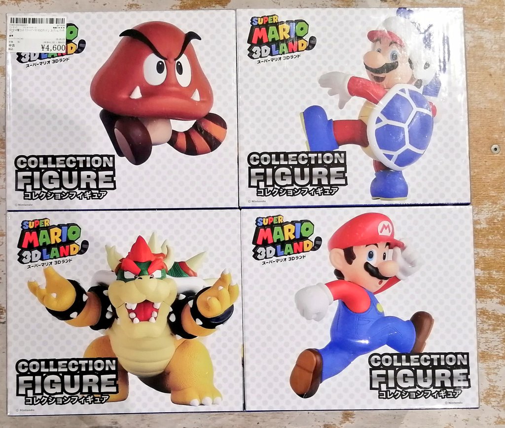 スーパーマリオ3Dランドコレクションフィギュア全4種セット入荷いたし