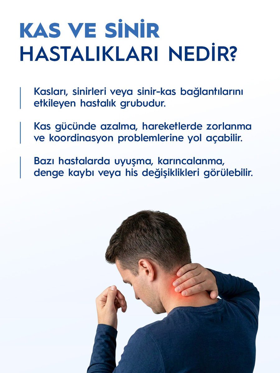 AcibademSaglik's tweet photo. Vücudunuzdaki ağrıların veya güçsüzlüğün nedeni bel ya da boyun fıtığı mı, yoksa kas ve sinir sistemini etkileyen farklı bir sağlık sorunu mu?

Uyuşma, karıncalanma, hareket kısıtlılığı ve kas güçsüzlüğü gibi belirtiler her iki durumda da görülebilir. Ancak ağrının yayılım şekli, eşlik eden bulgular ve günlük yaşama etkileri açısından önemli farklılıklar bulunur.
Benzer belirtiler gösterse de tanı ve tedavi yaklaşımları farklı olan bu iki durum arasındaki temel farkları öğrenmek için görselleri kaydırın. ➡️

Şikayetlerinizin nedeninin doğru şekilde belirlenmesi ve size uygun tedavi planının oluşturulabilmesi için bir uzmana başvurmayı ihmal etmeyin.

Fıtık tedavisinde yenilikçi yöntemlerle ilgili bilgi aşağıdaki linkte.
https://t.co/T8v27QZbf4