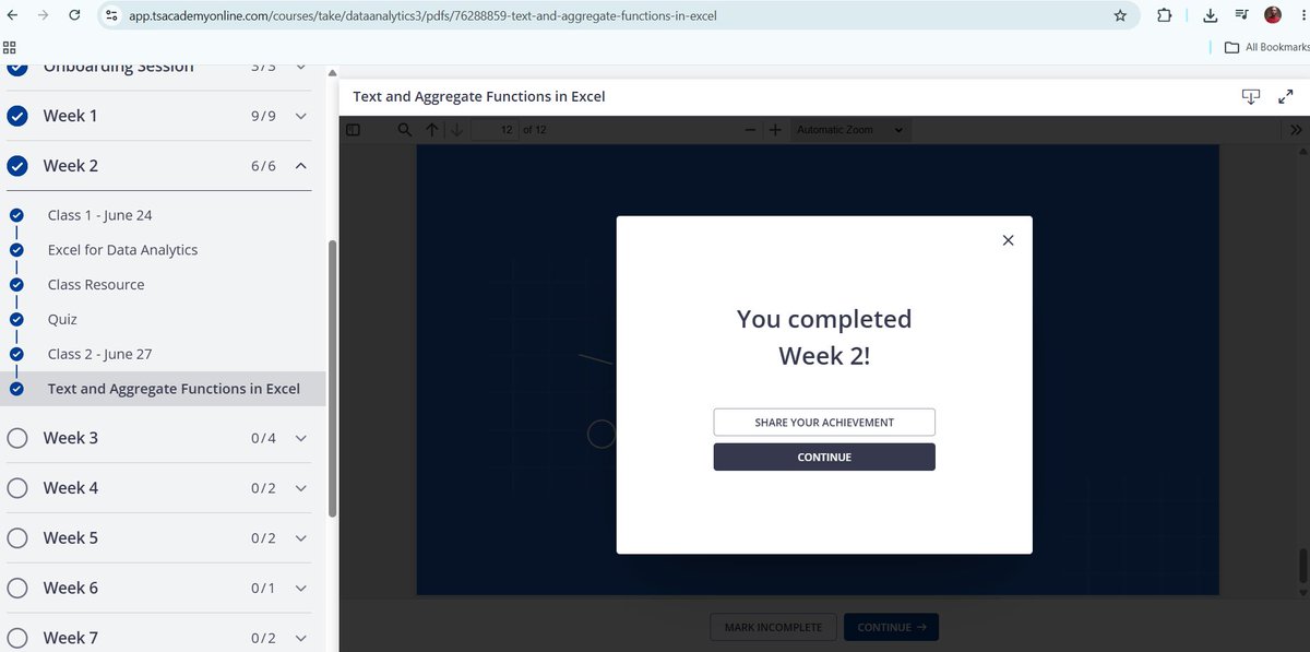 _sdankard's tweet photo. I completed my second week in my Data Analytics journey with TS Academy! The experience has been incredibly rewarding. 
@ezekiel_aleke  @TechSphereAcad https://t.co/7YMB2mR7SP