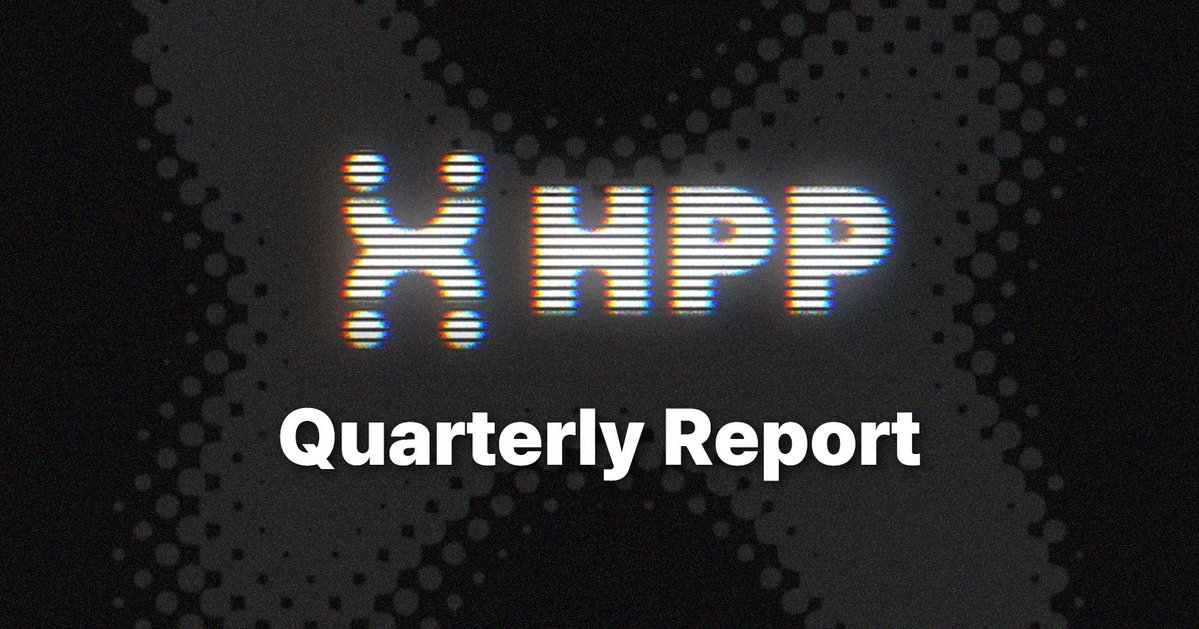 aergo_io's tweet photo. 📌HPP Quarterly Report Released!

1/ Introducing the HPP Quarterly Report (HQR): our new recurring update on product progress, liquidity, and ecosystem news for Q2 2026.