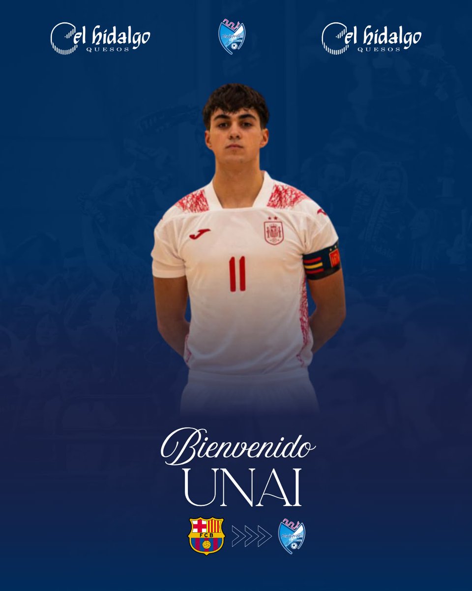 ManzanaresFS's tweet photo. 🔵⚪️ [Comunicado oficial]

🆕 Unai Izquierdo se convierte en el quinto fichaje del Quesos El Hidalgo @ManzanaresFS para la temporada 2026-2027

👉 Un cierre zurdo con talento y mucha proyección, fijo en las categorías inferiores de la selección española

#ElOrgulloDeSerManchego https://t.co/qY08o3u8n1