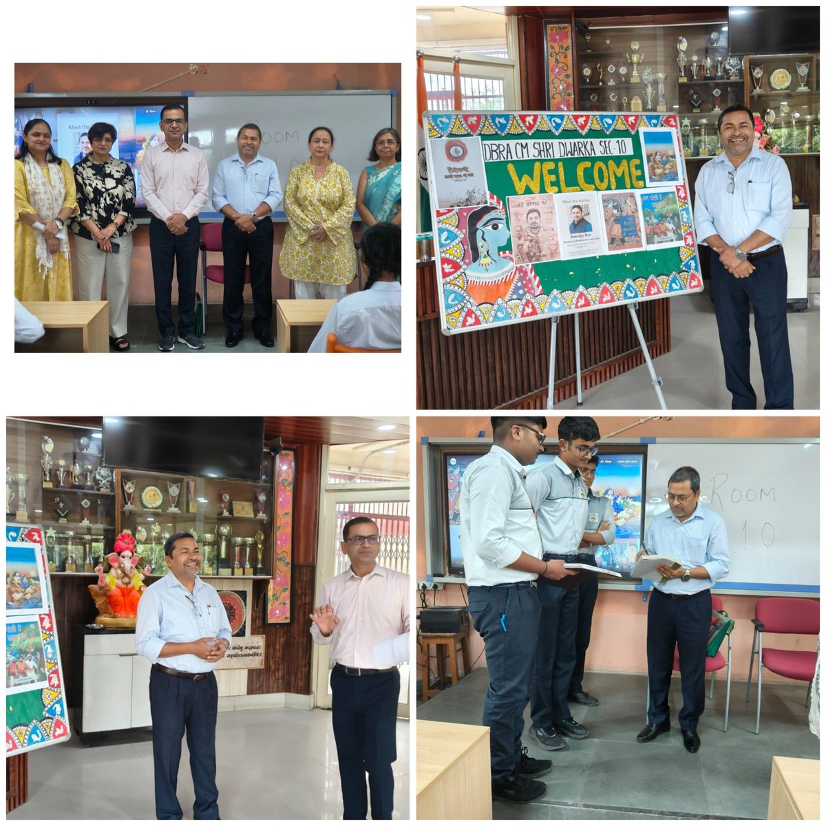 DwarkaSec10SoSE's tweet photo. 02 जुलाई 2026 | DBRA CM Shri School, द्वारका में लेखक *श्री रणविजय राव* ने रचनात्मक लेखन पर प्रेरक सत्र लिया, हस्ताक्षरित पुस्तकें भेंट कीं। कार्यक्रम हिंदी विभाग एवं विद्यांजलि के सहयोग से आयोजित हुआ।@Dir_Education ✍️📝📑 https://t.co/DIg3gAgSEU