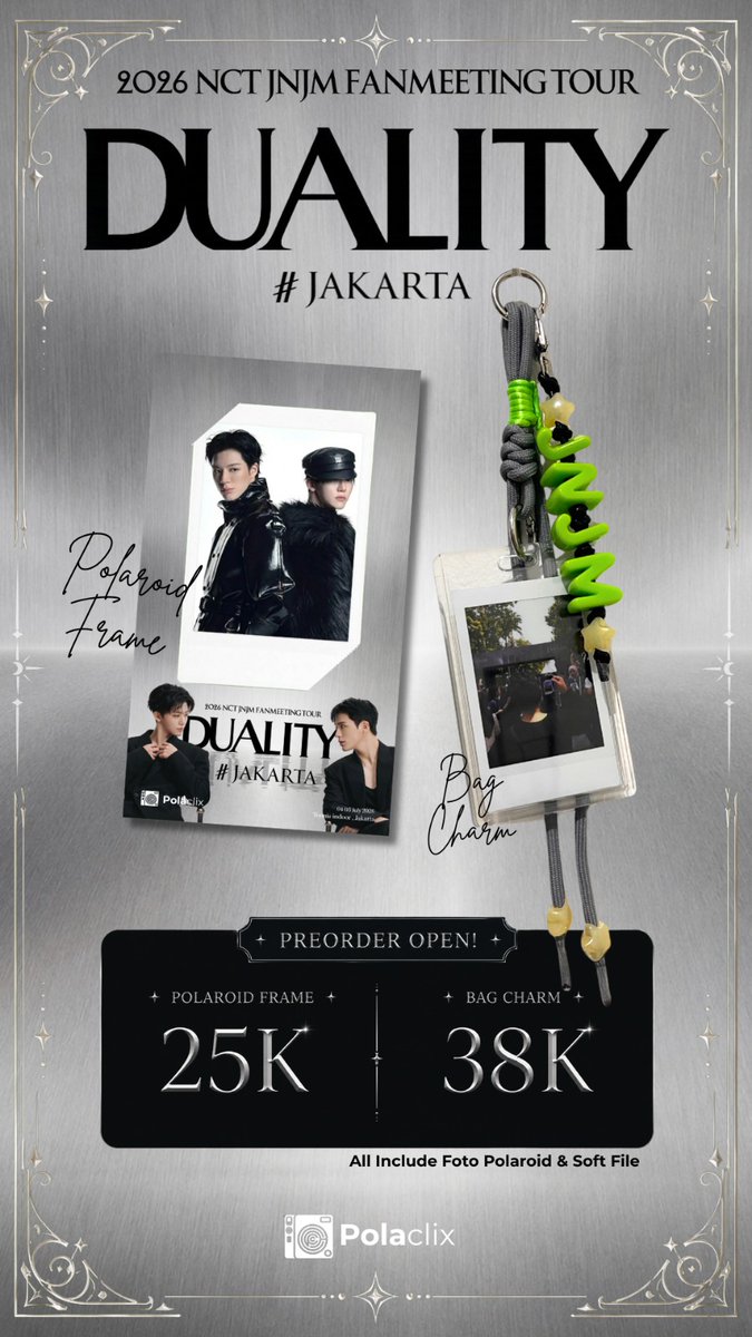 SpringFall511's tweet photo. PANGGILAN ISTRI2 JENO JAEMIN💚

OPEN JASA FOTO CETAK POLAROID DUALITY IN JAKARTA📸✨

🖼️ Frame
🎀 Bag Charm (LIMITED SLOT)

✨ Print + Softfile
✨ Pakai Mini Evo (bisa pilih hasil foto!)
✨ FREE RETAKE 

DM for booking!

#NCT #NCTJNJM #NCTJNJM_DUALITY #fotopolaroid https://t.co/VPxRXeD55D