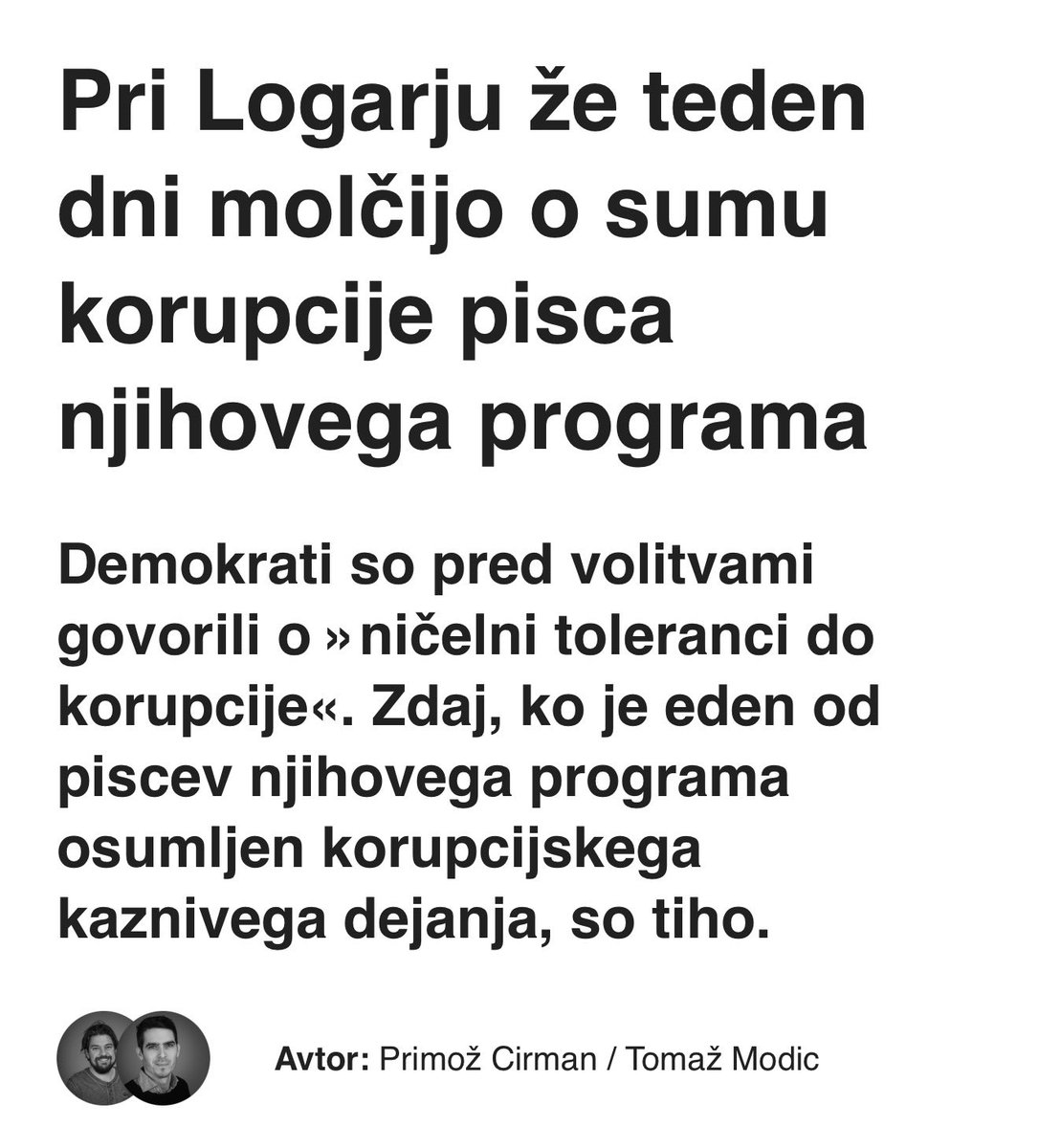 DemokratiSLO's tweet photo. ‼️‼️‼️ Zavajanje na portalu Necenzurirano

Morda nekaj dejstev, da ne bo ostalo v zraku:
Pavle Hevka ni pisec programa Demokratov na področju infrastrukture. Tudi ni član vodstva organa stranke.

V pravni državi ima osumljenec v preiskavi pravice in dolžnosti, ki so vezani na postopke pred organi pregona  - tako kot npr. predsednik Gibanja Svobode dr. Robert Golob.

Demokrati. boj proti korupciji postavljamo v vrh prioritet aktualnega mandata, zato ministri Demokratov vse napore usmerjajo v oblikovanje sistema, ki bo učinkovito zajezil korupcijo in organizirano kriminaliteto.