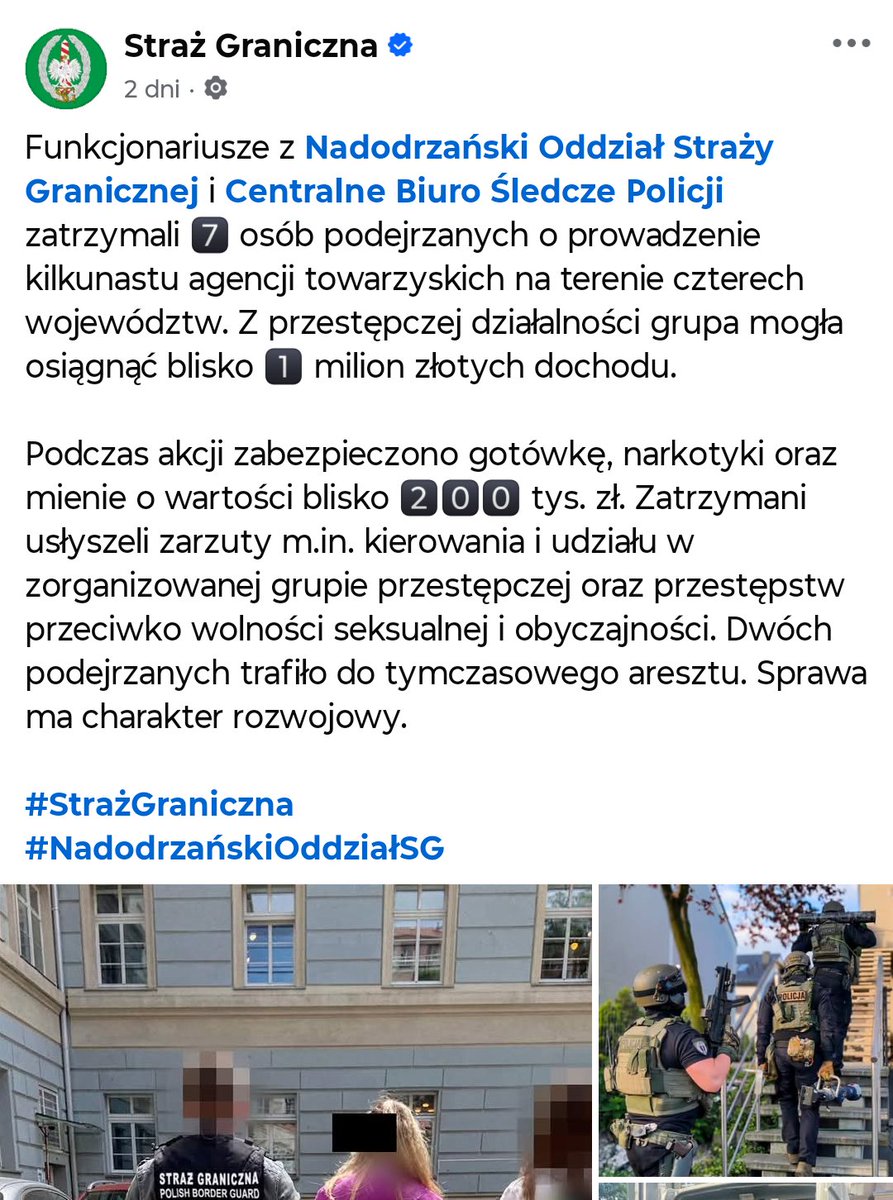 coolfonpl's tweet photo. Straż Graniczna rozbiła sieć burdeli. BRAWO!

Tylko dlaczego wyblurowaliście flagę Ukrainy? Żeby ukryć prawdę, że to ukraińska mafia? https://t.co/NNHxag4o9b