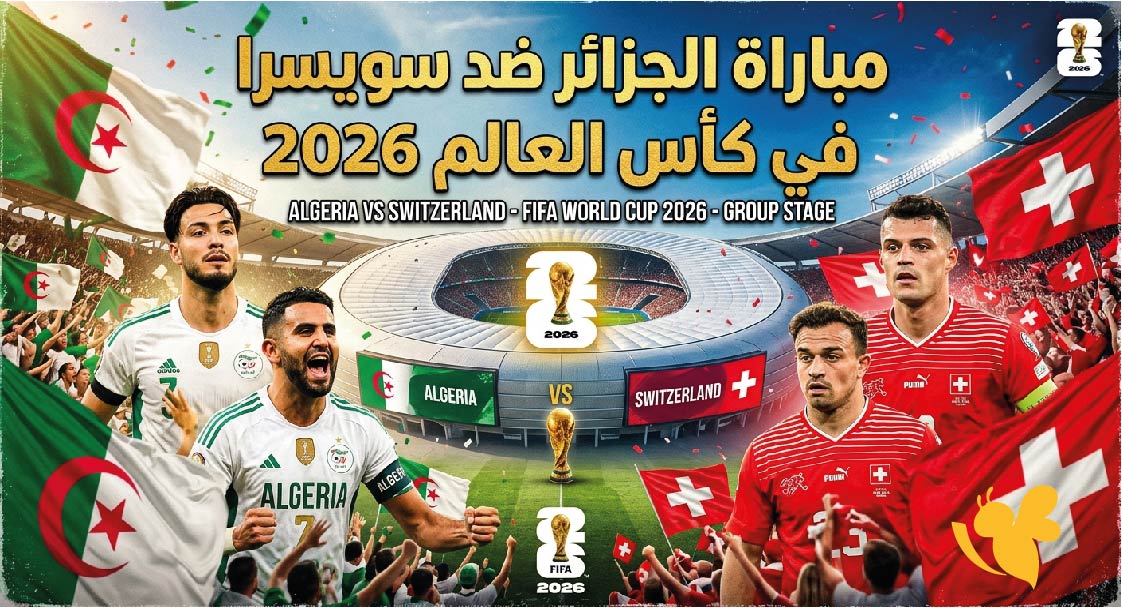 LoaysaidL's tweet photo. على أرضية ملعب بي سي بليس في فانكوفر، تتجه الأنظار إلى القمة الأوروبية الأفريقية بين سويسرا والجزائر، في لقاء يجمع بين الانضباط التكتيكي والطموح الكبير لحجز بطاقة العبور إلى دور الـ16. 🇨🇭🤝🇩🇿#FIFAWorldCup #سويسرا #الجزائر #دور_32 https://t.co/KJ2cs2yJTU