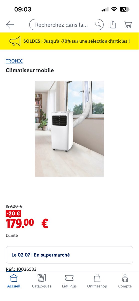 JojooJoestar's tweet photo. @lidlfrance #lidl #climatiseur #canicule publicité mensongère ! Pas de clims a l’ouverture des magasins à 8h
Mouvements de foule dangereux pas d’organisation sécurisée ma grand-mère a failli mourir pour quelques ventilos !!!! https://t.co/COwTZRIUAc