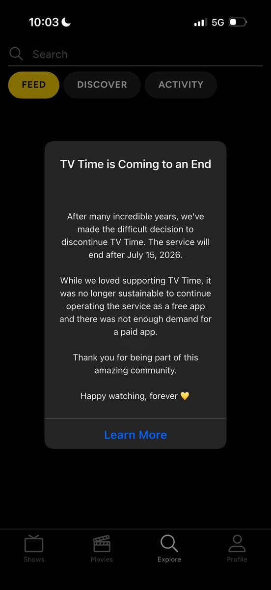 maxjf8's tweet photo. حاولت اعود نفسي على letterboxd لكن على ما يبدو تطبيق مااحبه ولا يحبني 
TV time استخدمه من ٢٠١٦ للان و مااحب اتابع اي فيلم او مسلسل الا اذا رجعت له 
هالخبر حزييين بشكل مو طبيعي مو طبيعي https://t.co/ZCFXkGNuTO