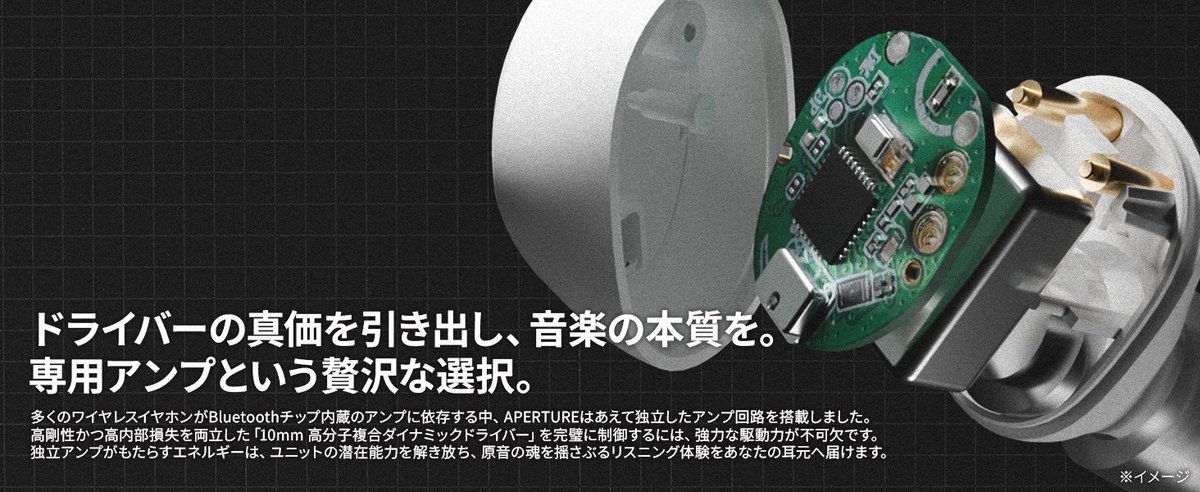 rinaudio_jp's tweet photo. 【特徴紹介】
原音の魂を揺さぶる、真の駆動力。
ドライバーの真価を引き出し、音楽の本質を解き放つ「独立アンプ構成」。
その強力なパワーが、『APERTURE』の潜在能力を完全に解放します。
かつてない躍動感と、胸に響くディープな体験を。
⏳ 7月3日(金)予約開始 ── 残り1日。
#RINAUDIO #APERTURE