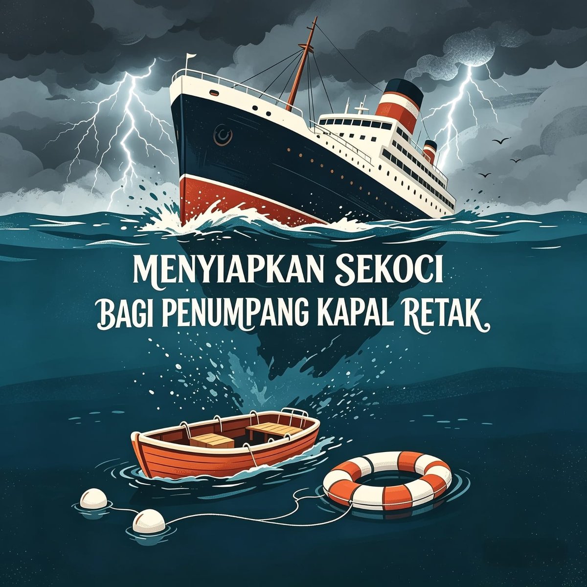 GPilihanSunda's tweet photo. Menyiapkan Sekoci bagi Penumpang Kapal Retak 

Oleh: Yudi Latif

Saudaraku, Indonesia hari ini seperti sebuah kapal yang lambungnya dipenuhi retakan. Air tak lagi sekadar merembes; ia masuk tanpa bisa dibujuk berhenti. Awak kapal sibuk menimba, sementara laju kebocoran https://t.co/lpgC3Iv3yF