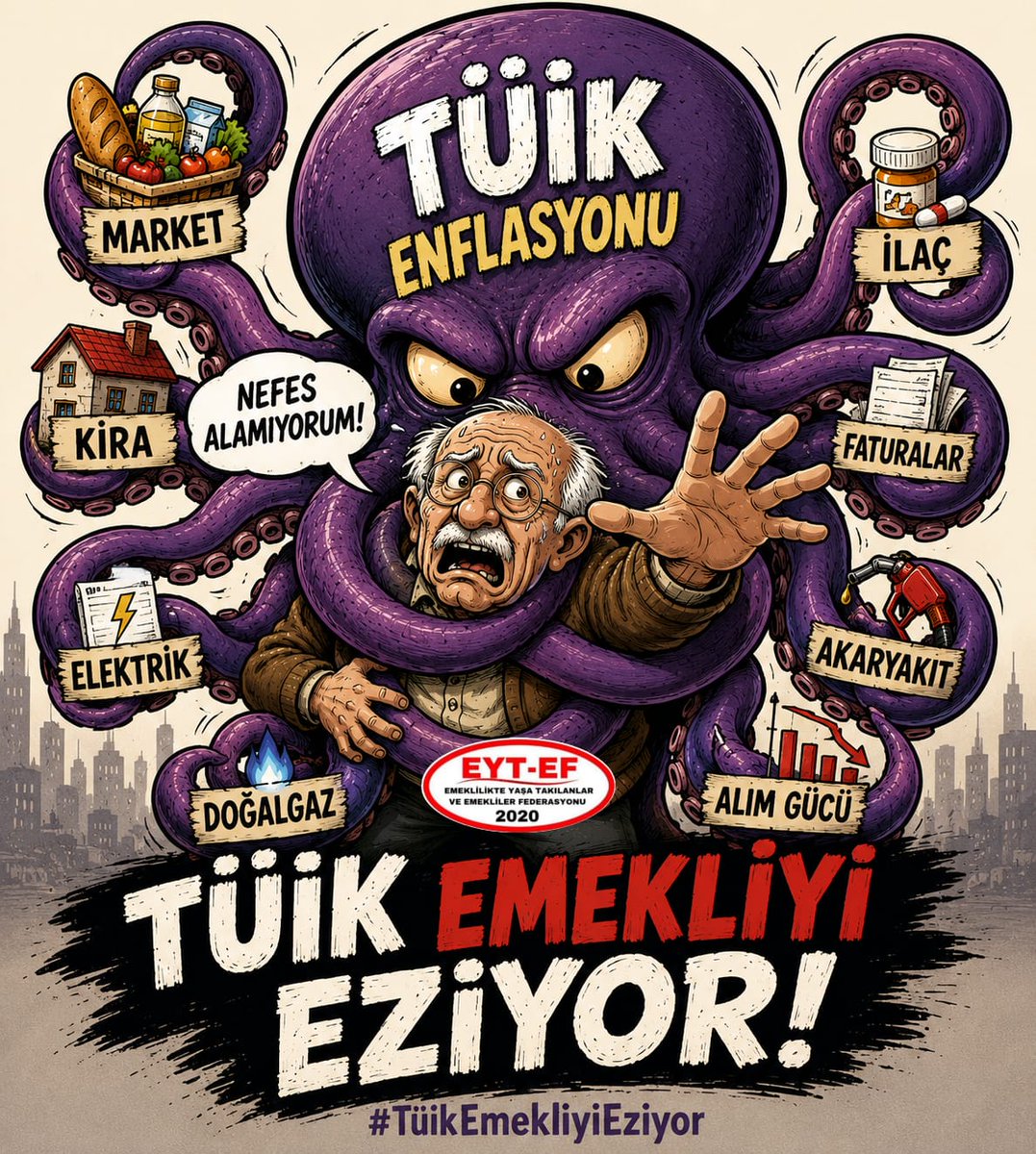 Cem591859's tweet photo. EMEKLİ
👇
#TüikEmekliyiEziyor

İtirazımız sadece bir kuruma değil;
Emeği görünmez kılan anlayışadır.

Yılların emektarları #tüik üzerinden eziliyor.

#Emekli nin yaşam hakkı;
Hiçbir hesap cetveline sığmayacak kadar değerlidir.

#5000KısmiYıllardırEziliyor
@RTErdogan
@isikhanvedat https://t.co/OeWHbtFAMl