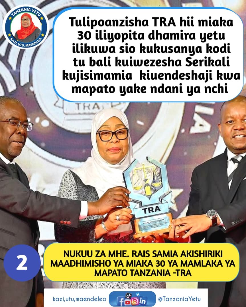 1ngadu1's tweet photo. NUKUU ZA MHE. RAIS SAMIA SULUHU HASSAN WAKATI WA MAADHIMISHO YA MIAKA 30 YA TRA TANZANIA https://t.co/F1Llf4WksH