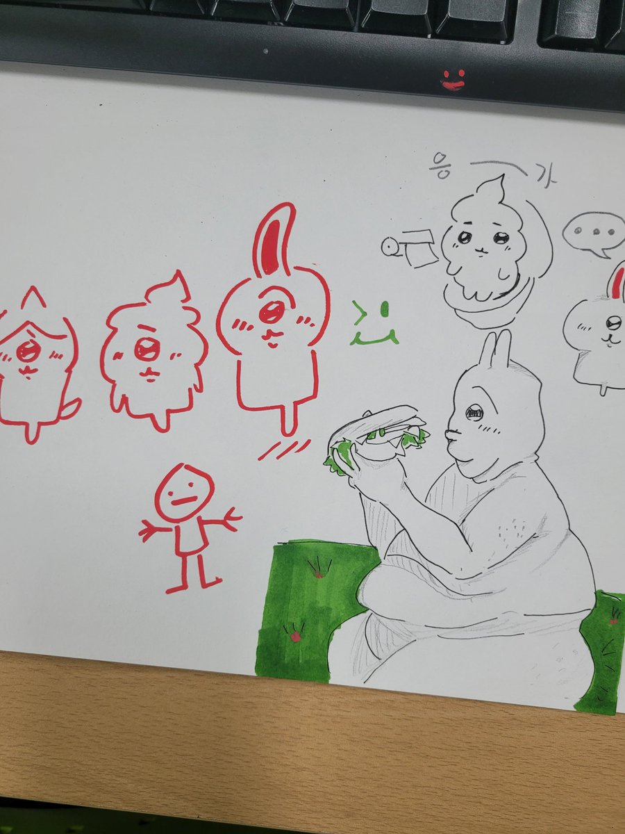 Emu___08's tweet photo. 수업하다가 미쳐서 그린거 꼬라지;;;; https://t.co/gOc2q2RnEx