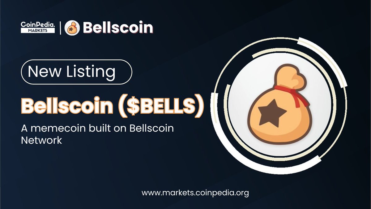 MarketCoinpedia's tweet photo. New Listing! 💥

We’re thrilled to announce $BELLS is now listed on #CoinpediaMarkets 🚀

@BellsChain is a #memecoin inspired by the game Animal Crossing and is built on its own Bellscoin Network. 🔥

Track #BELLS here: https://t.co/G8hYRFcIms https://t.co/HNcaXufqDH