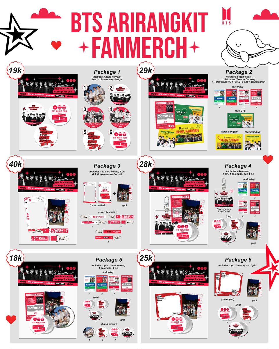 favoojekey's tweet photo. HELP RT PLEASE (AKU LAGI BU)🥺🙏

OPEN PRE ORDER BTS FANKIT ARIRANG PACKAGE💜

💵 start 18k (bisa dp) 

🌸 harga lebih murah dari pembelian satuan ya

📍 jakbar
— exc. pack + adm shopee
☁️ order by wa (link in bio) https://t.co/sRlVfyDHHT