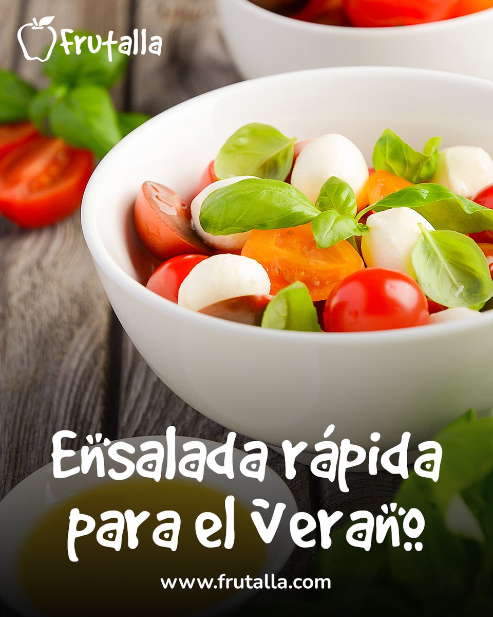 frutalla's tweet photo. 🍅 Tomates cherry.
🧀 Queso fresco.
🌿 Albahaca.
🫒 Aceite de oliva virgen extra.
Una receta sencilla, fresca y lista en menos de cinco minutos.
Porque comer bien no tiene por qué ser complicado. https://t.co/cfe5vDZCAw