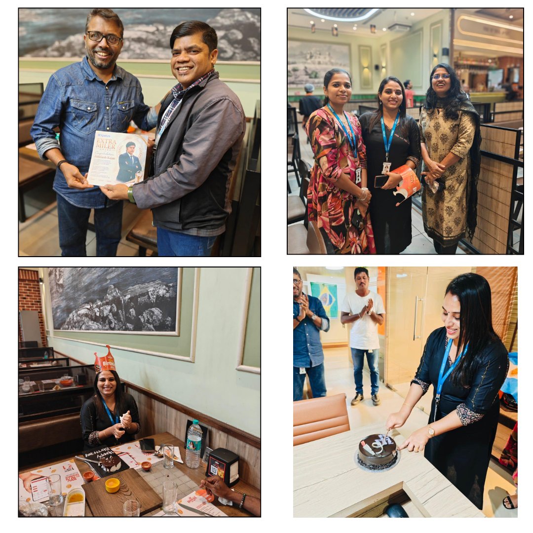 xpetize's tweet photo. A wonderful time with our team at Barbeque Nation, celebrating Ms. Pamila's Birthday 📷 and recognizing Mr. Abhilash Rajan with a Performance Award 📷 for his outstanding contribution.
Here's to more success, teamwork, and memorable moments ahead! 📷
#xpetize #teamwork https://t.co/9CUtBhc26N
