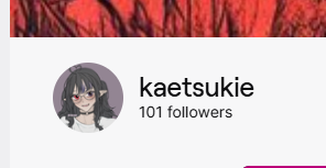 Kaetsukie's tweet photo. I just hit 100 followers on twitch before my debut!! you guys are awesome!!
im so thankful for all of the support<3
#twitch #vtuber #batgirl #gamer #smallstreamer #vtubergirl #thankful https://t.co/YsTKkRajKw