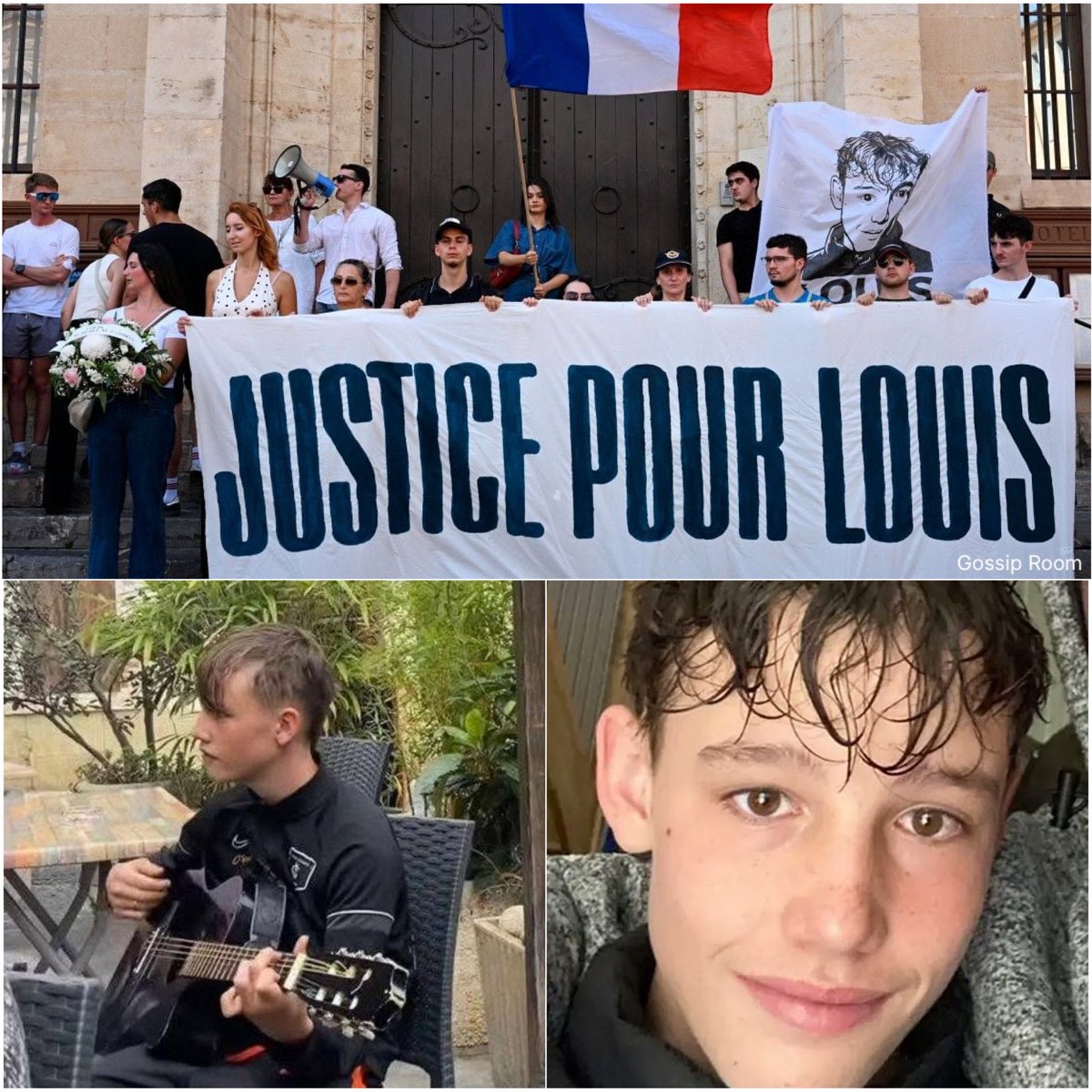GossipRoomOff's tweet photo. 🚨 "Papa, j’ai fait un truc de fou" : le récit choc du père de l’un des suspects dans le meurtre de Louis.

Après le meurtre de Louis, 17 ans, passé à tabac à Narbonne, le père de l’un des cinq jeunes mis en examen témoigne sur Sud Radio. Installé dans le Tarn, il raconte le retour de son fils au lendemain du drame, son silence, puis son arrestation par les gendarmes. Un récit marqué par le choc et le sentiment d’un immense gâchis.

Le père explique que son fils est rentré chez lui le samedi matin, quelques heures après les faits. À peine arrivé, l’adolescent lui aurait lancé : "Papa, j’ai fait un truc de fou, mais je ne peux rien te dire."
Malgré ses nombreuses questions, il n’obtiendra aucune explication. Ce n’est que le lendemain, lorsque les gendarmes viennent interpeller son fils à son domicile, qu’il découvre l’horreur des faits qui lui sont reprochés.

Pour tenter de comprendre l’incompréhensible, il confie avoir regardé plusieurs fois les vidéos de l’agression, sans réussir à expliquer le comportement de son fils. Aujourd’hui encore, il affirme que ses pensées vont avant tout à Louis et à sa famille : "Je pense autant au petit qu’à ses parents. C’est vraiment triste."

Le père évoque également "un immense gâchis". Quelques jours avant le drame, son fils lui avait promis de mettre un terme à ses mauvaises fréquentations et à ses "conneries". Une promesse qui n’aura malheureusement pas empêché cette tragédie.

Si les cinq suspects ont rapidement été identifiés, les circonstances exactes et les motivations du passage à tabac mortel restent encore à éclaircir. Les enquêteurs privilégient toujours la piste d’un guet-apens, tandis que plusieurs zones d’ombre subsistent sur le déroulement précis des faits. Selon les premiers éléments de l’enquête, Louis avait déjà subi plusieurs violences dans les semaines précédant sa mort et avait alerté les autorités à deux reprises. 💔 (via Sud Radio)

Repose en paix, Louis. 🪽