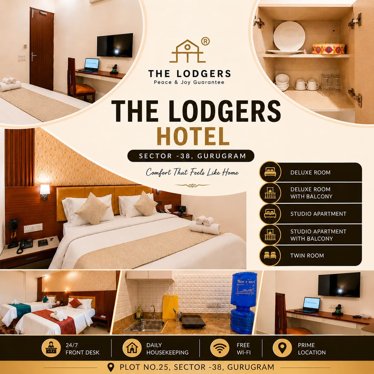 lodgers_the's tweet photo. Looking for the perfect stay in Gurugram? Whether you're traveling for business, a family vacation, a medical visit, or an extended stay, The Lodgers Hotel offers the perfect blend of comfort, convenience, and premium hospitality.

#TheLodgers #medantahospital #Gurgaon #hotel https://t.co/lWjzXePjvf