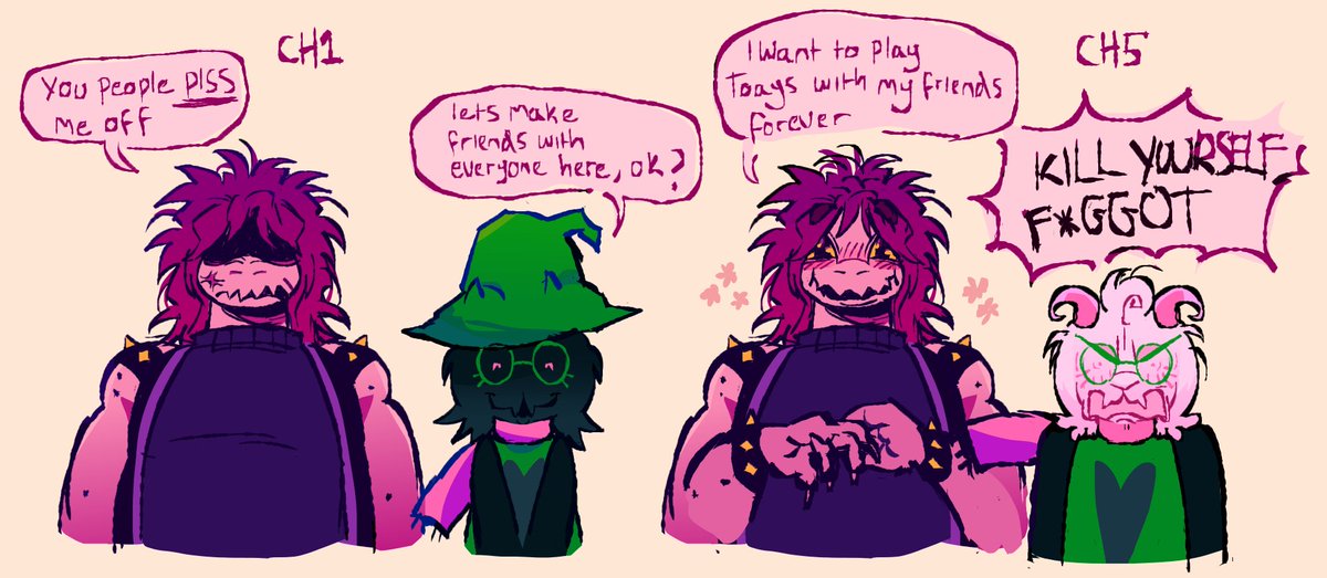 capteye_'s tweet photo. how the night changes........ #deltarunespoilers #deltarune https://t.co/abvcxJmDb9