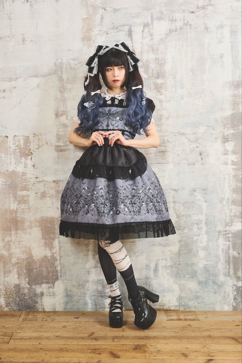rin♥︎mocha様　オーダー品 先行予約】 ・月華堕天 ジャンパースカート ・月華堕天 エプロン