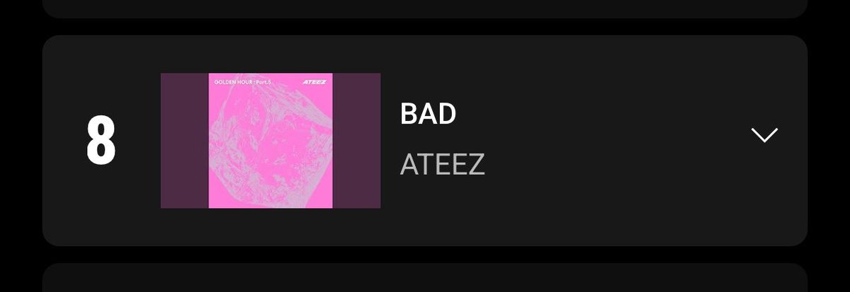 ateez_charts's tweet photo. YouTube Videos trending in South Korea 🇰🇷

8. BAD (+1) 
27. BODY (=) 
29. MAMACITA (=) 

@ATEEZofficial 
#ATEEZ #에이티즈
#GOLDENHOUR #GOLDENHOUR_Part5 #BAD https://t.co/cIbspqiQgp