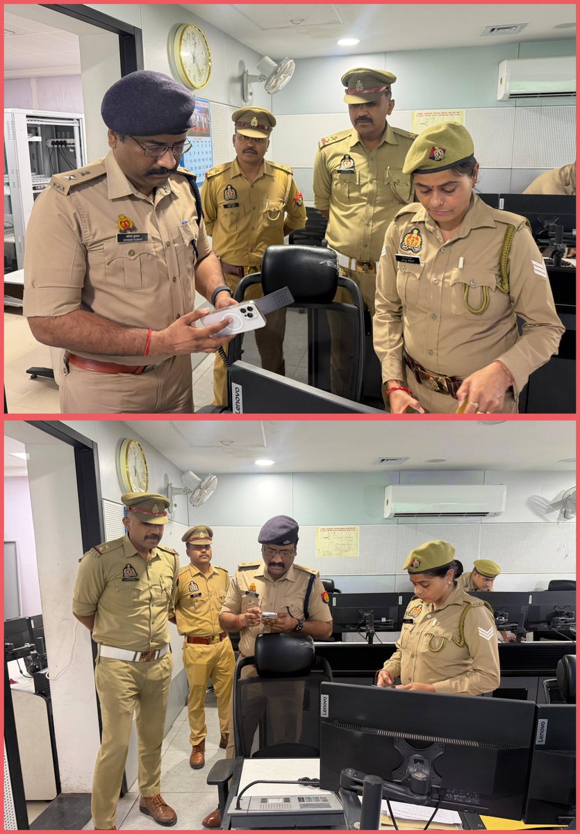 Agratraffic's tweet photo. आज #DCPT श्री सोनम कुमार ने ट्रैफिक कंट्रोल रूम का औचक निरीक्षण किया। इस दौरान उन्होंने ITMS, PA सिस्टम और मीडिया सेल की कार्यप्रणाली को परखा।
शहर में सुगम यातायात व्यवस्था सुनिश्चित करने और PA सिस्टम के माध्यम से जन-जागरूकता बढ़ाने के लिए संबंधित को आवश्यक दिशा-निर्देश दिए गए। https://t.co/1pbeU7dkAF
