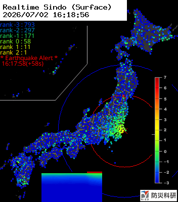 eqmap's tweet photo. [2026-07-02 16:17:39]
震源: 千葉県北東部 / 深さ: 50km / 規模: M4.0
推定最大震度: 2 (第4報/最終) #地震 https://t.co/8y13Pn3qyH