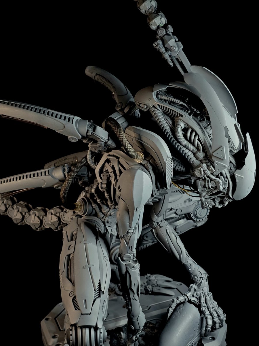 ZioYeh's tweet photo. 感謝原作者Medieval Dog 與Phrozen ，給予我很大的空間來改造XenoBuster。
如果想知道更多製作細節，請持續關注我與Phrozen粉絲頁
Original Design: Medieval Dog
Model: XenoBuster: Synthetic Xenomorph Hunter
Printer: Phrozen Sonic Mighty Revo MAX
Resin: Phrozen standard speed plus resin https://t.co/ZDs3s59nyg