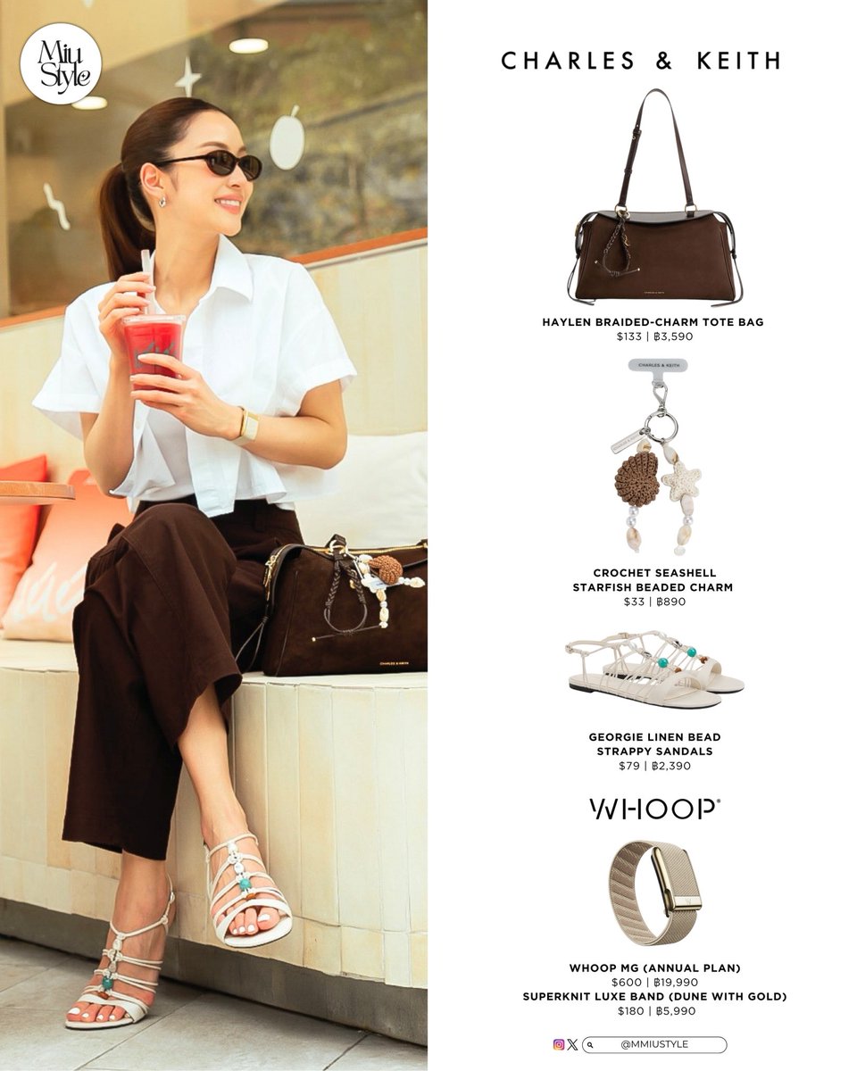MMIUSTYLE's tweet photo. 260606 MIU NATSHA IG POST 

👜 #CHARLESKEITH 
🩴 #CHARLESKEITH 
💪🏻 #WHOOP 

#Miunatsha
#Miustyle https://t.co/MnJNjNhxng