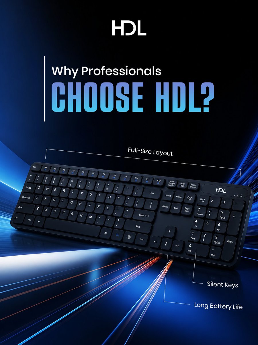 hdl_feel's tweet photo. ⌨️ Why Professionals Choose HDL. 💼

✔ Full-Size Layout for effortless productivity
✔ Silent Keys for quiet, focused work
✔ Long Battery Life for uninterrupted performance

🌐 https://t.co/PdUiD8LRPQ
 
#HDL #WirelessKeyboard #OfficeSetup #ProductivityTools #PremiumQuality https://t.co/EH23LJrgsi