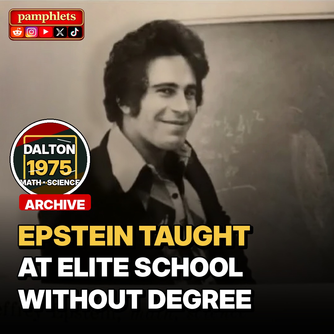 PamphletsY's tweet photo. 🚨🇺🇸 ARCHIVE — Epstein Taught At Elite Dalton School Without A College Degree https://t.co/V4t5jTqG7c