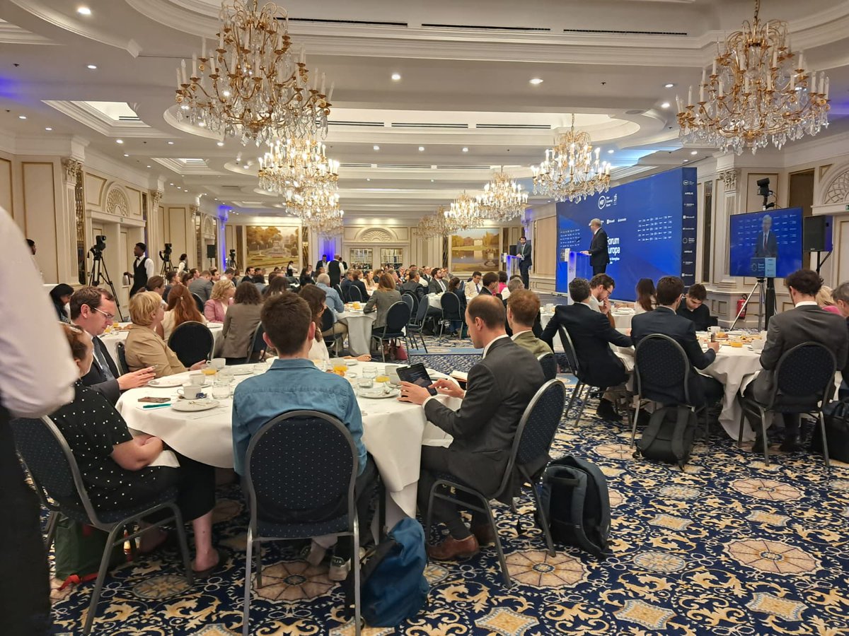 NewEconomyForum's tweet photo. 💬"Competitiveness is not a business agenda, its a #European agenda", because we need the growth, @mwitucki, President of @BusinessEurope states 

🎙️"We have two, three, four years to push the business agenda to bring optimism to businesses to European citizens"

📺Watch it live👇
https://t.co/QyJKucKkS3