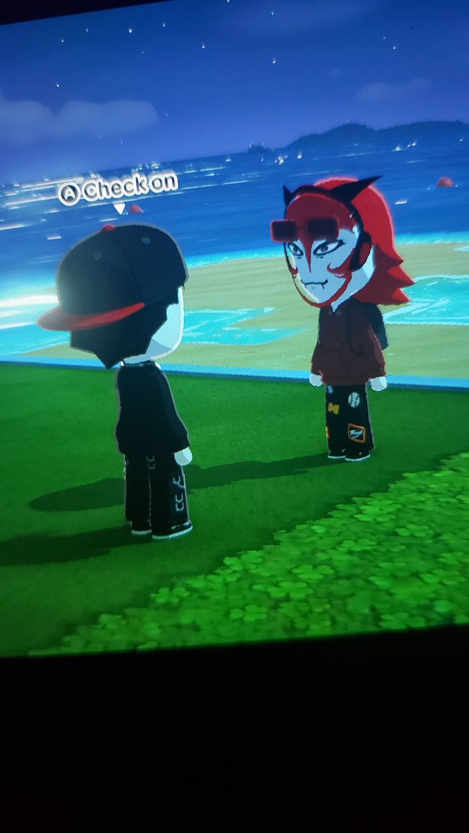mmirrorp's tweet photo. would anyone be surprised if I said I made my ocs I made on roblox on tomodachi life... anyways art of zing & then a picture of grief3r n zing staring at eachother #latenightpost #ocs https://t.co/j09s75XBRf