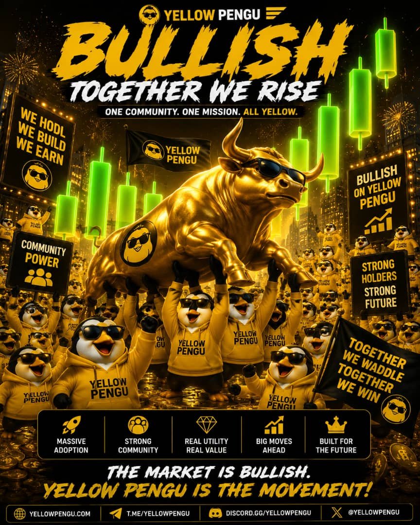 Yellowpengun's tweet photo. $Yengu

Yellow pengu on BNB chain 

We are bullish 🔥🔥
New ATH loading 🚀🚀🚀🚀🚀🚀 
@Sob__NE @ObezX_ @BSCGemsAlert @BNB_Hub @wikicatcoin @MrWhale @crepe_bsc @GTANFanPage @yenguacademy @Vet_2024 @BNBSwap @sirmapy https://t.co/LOwU81aNrE