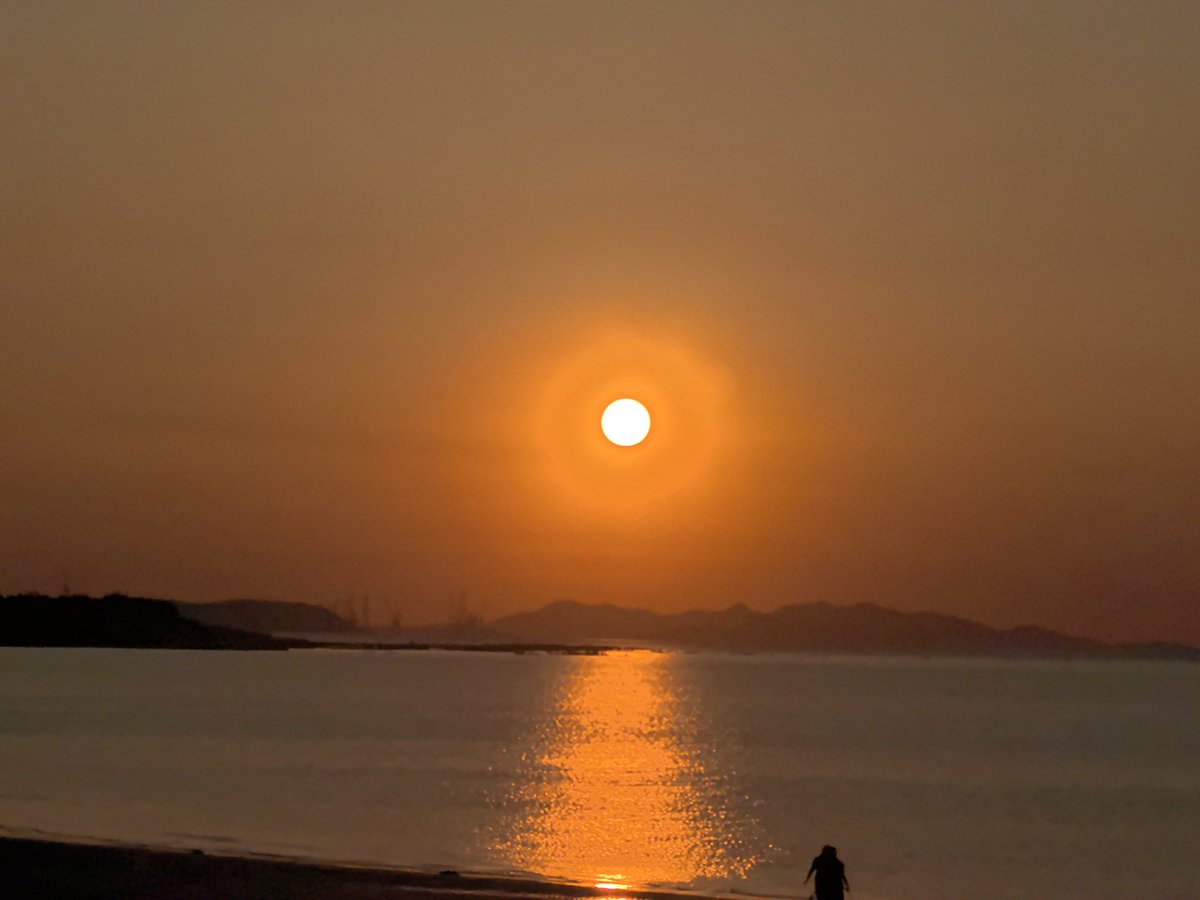 khattal_al's tweet photo. Caught the sunrise at the seaside on my weekend getaway—waves, warm breeze and zero work emails, perfect little escape! https://t.co/9UbiGDPfwI