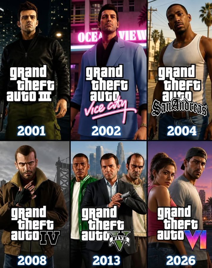 brockpierson's tweet photo. Which was your favorite Grand Theft Auto? https://t.co/RdL9tpDXPI