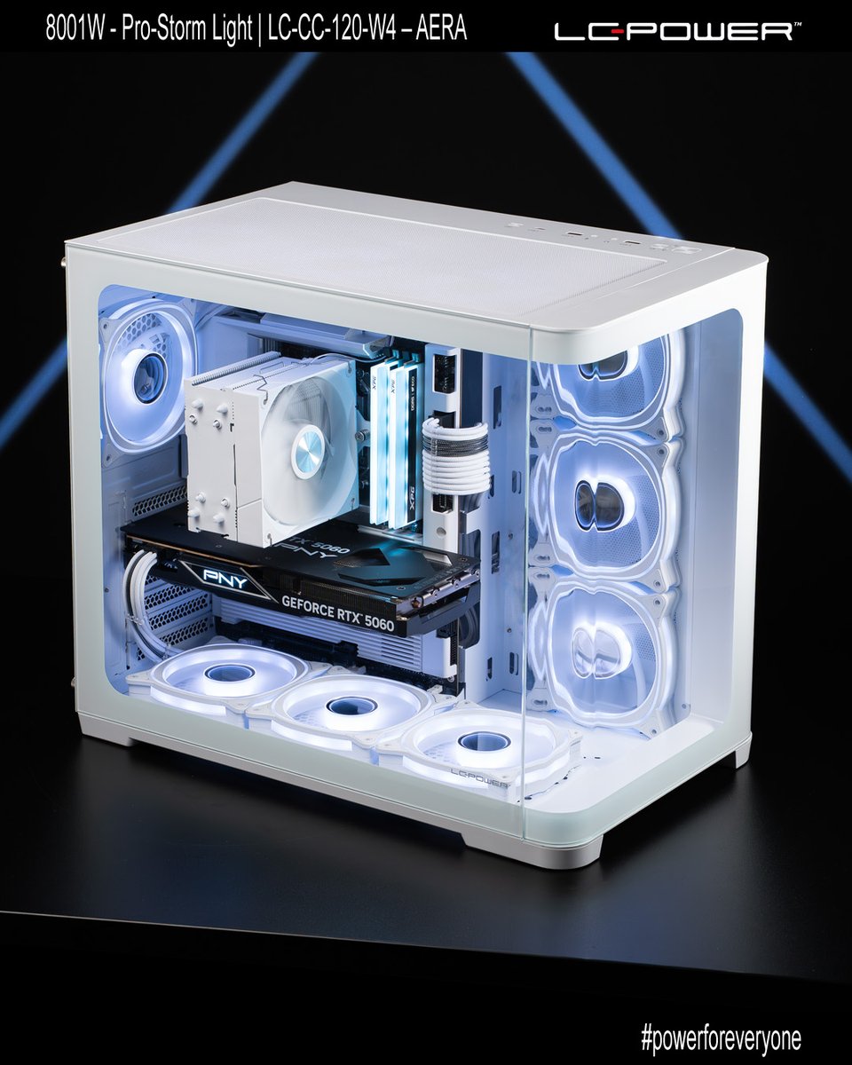 lcpower_germany's tweet photo. Stylish & Clean! So könnte dein Gaming-PC aussehen! 💎
Gehäuse 8001W:
➡ https://t.co/4YFh3n045r
CPU-Kühler AERA:
➡ https://t.co/2EBHvMlHJs
#lcpower #powerforeveryone #gamingcase #gamingsetup #setupinspo #whitesetupgaming https://t.co/ibG0JPXeH6