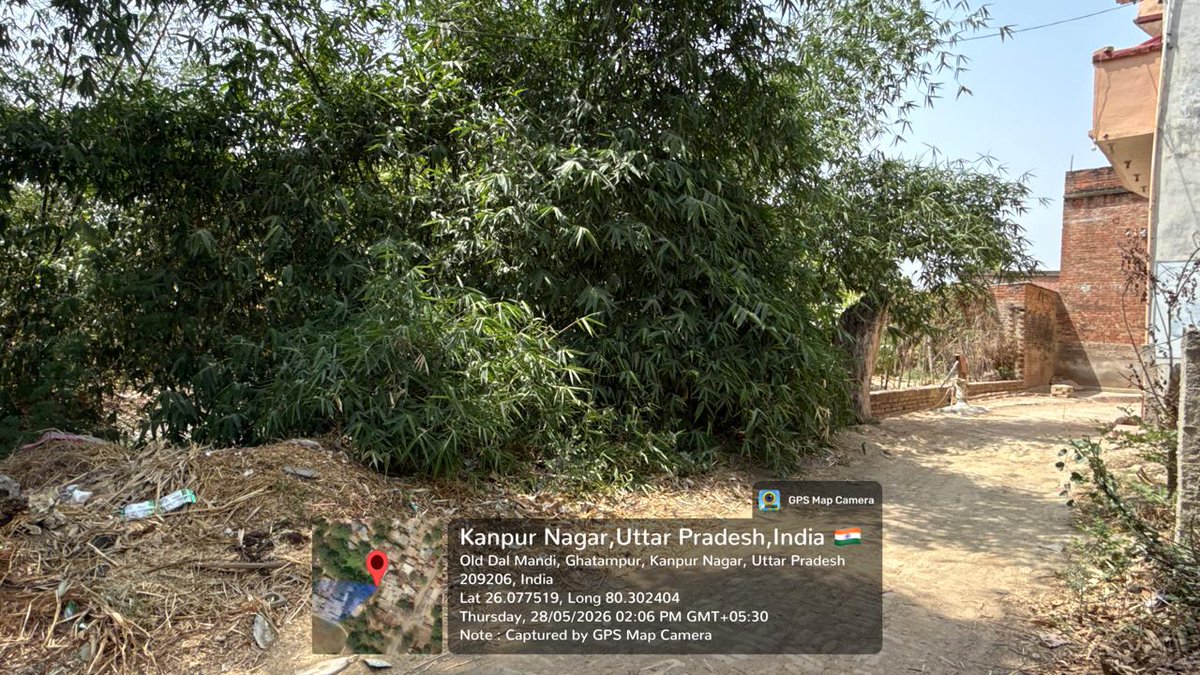 PatelRavi2016's tweet photo. @GhatampurSdm @DMKanpur sir see the illegal encroachment as the govt road left only 10ft instead of 20 to 30 ft and land of Talab (pond ) left only 30% all the land of road and pond is now a permanent house .

Why is there no action taken ??
@myogiadityanath @myogioffice @UPGovt https://t.co/6H6MQf8LqL