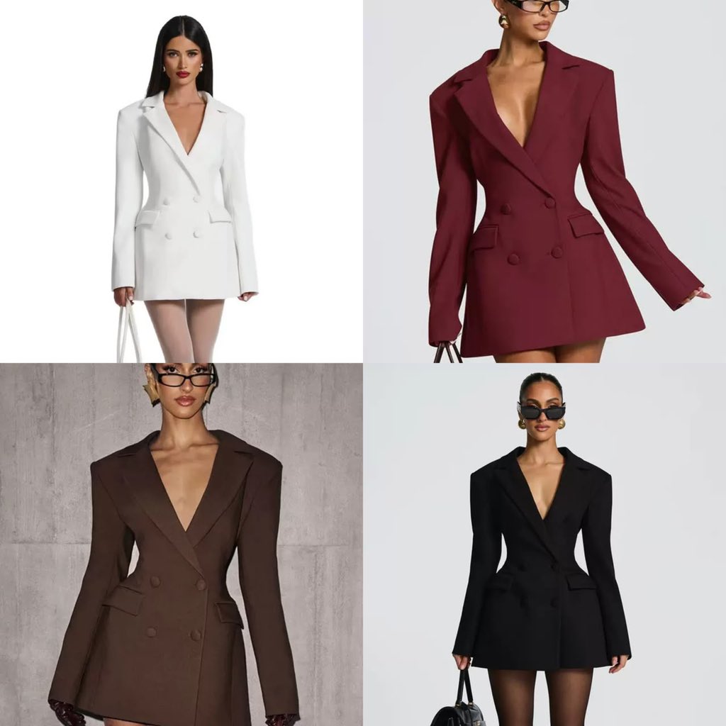 BougeeBabe_'s tweet photo. ~Item Description > Blazer Dress
~ Price > 46,000 NGN ONLY
~Size Available > S-XXXL ( 6-20 )
~Colors Available > Picture colors
~Top notch Quality 
~Delivery is worldwide 📌
#bougeebabes https://t.co/Sg0kJwdLQ3